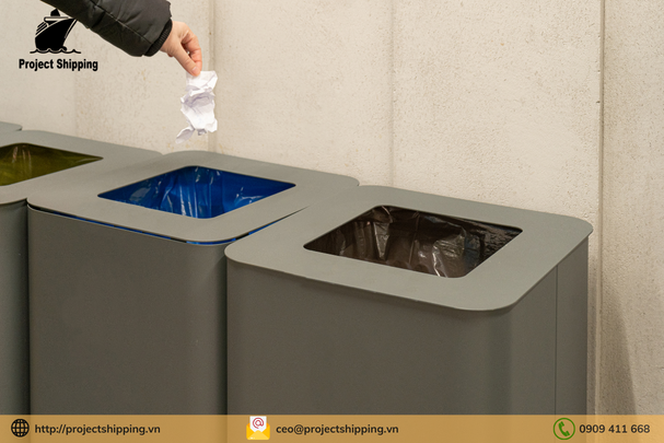 Quy trình thực hiện thủ tục nhập khẩu thùng rác
