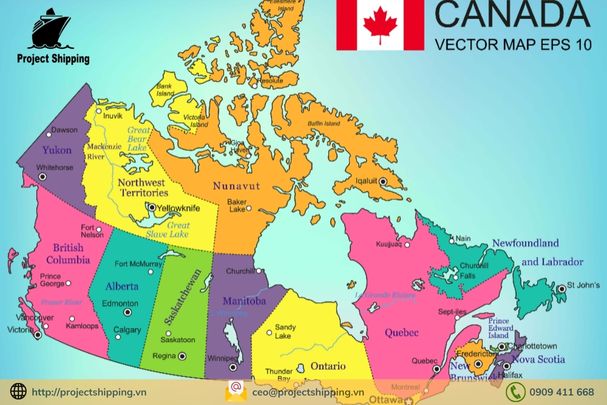 Mã bưu chính Zip Postal Code của Canada mới nhất 2024