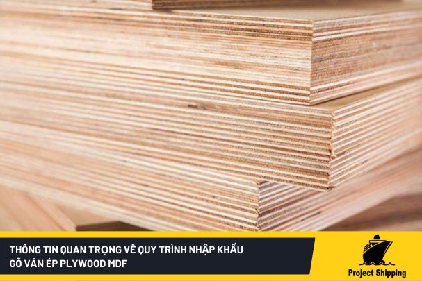 Thông tin quan trọng về quy trình nhập khẩu gỗ ván ép plywood MDF 