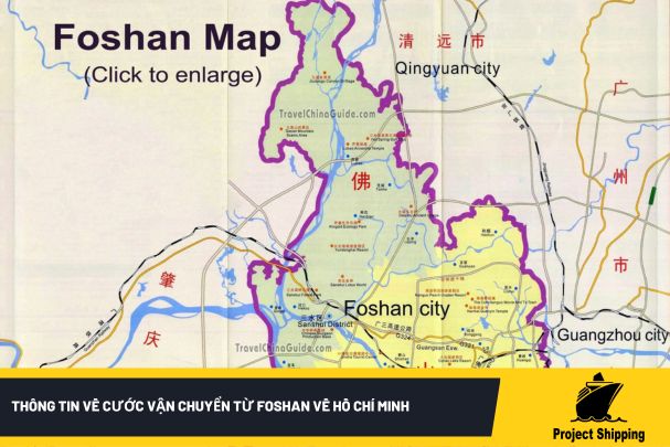 Thông tin về cước vận chuyển từ Foshan về Hồ Chí Minh