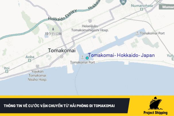 Thông tin về cước vận chuyển từ Hải Phòng đi Tomakomai