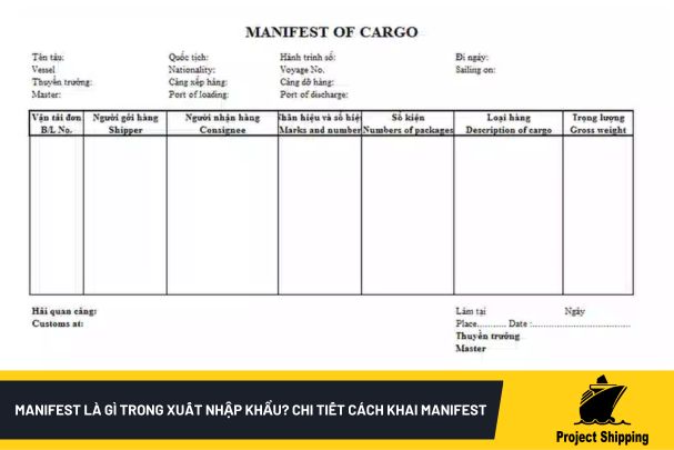 Manifest là gì trong xuất nhập khẩu? Chi tiết cách khai manifest