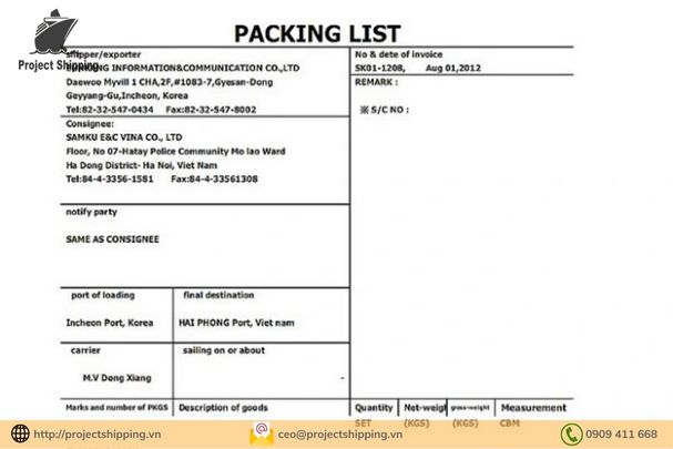 Packing list là gì? Vai trò của packing list trong xuất nhập khẩu