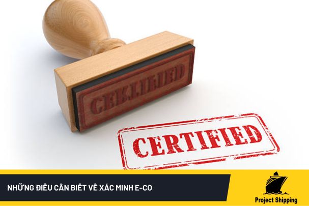 Những điều cần biết về xác minh e-CO