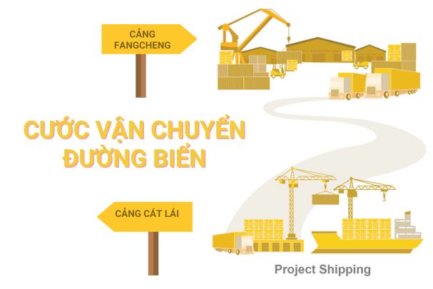 Cước vận chuyển đường biển từ cảng Cát Lái đi cảng FangCheng