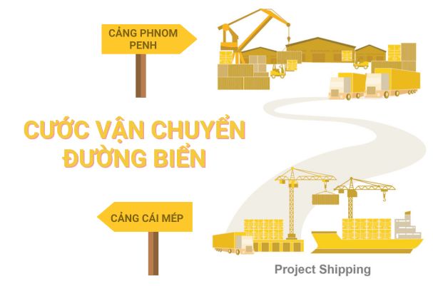 Cước vận chuyển đường biển từ Cảng Cái Mép đến Cảng Phnom Penh