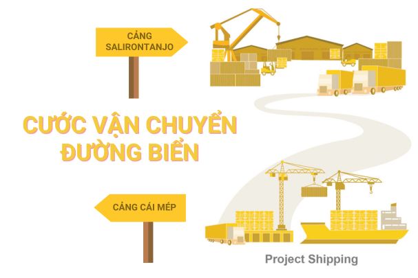 Cước vận chuyển đường biển từ Cảng Cái Mép đến Cảng Tanjong Salirontanjo