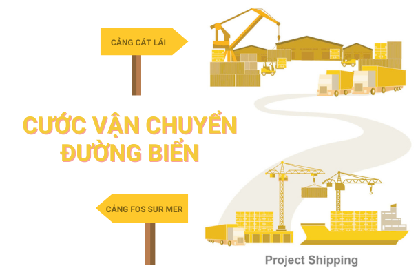 Cước vận chuyển đường biển từ Cảng Fos Sur Mer đến Cảng Cát Lái