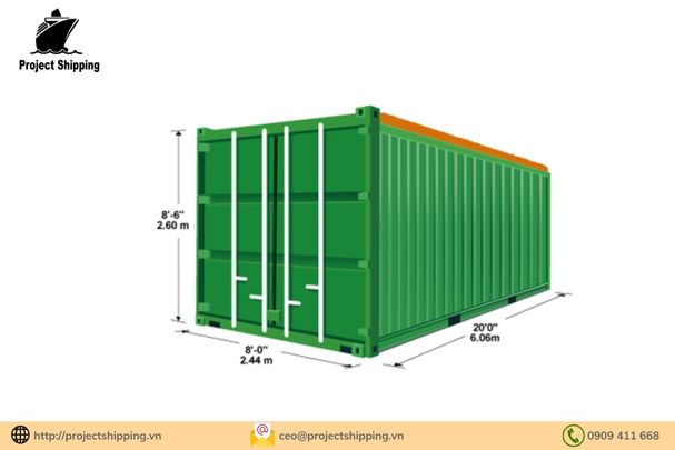 Các loại container – kích thước và khối lượng