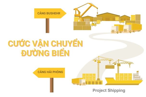 Cước vận chuyển đường biển từ Cảng Hải Phòng đến Cảng Bushehr