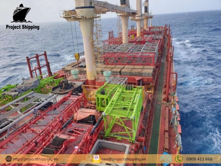 Vận chuyển cẩu tháp cho công trình cao tầng