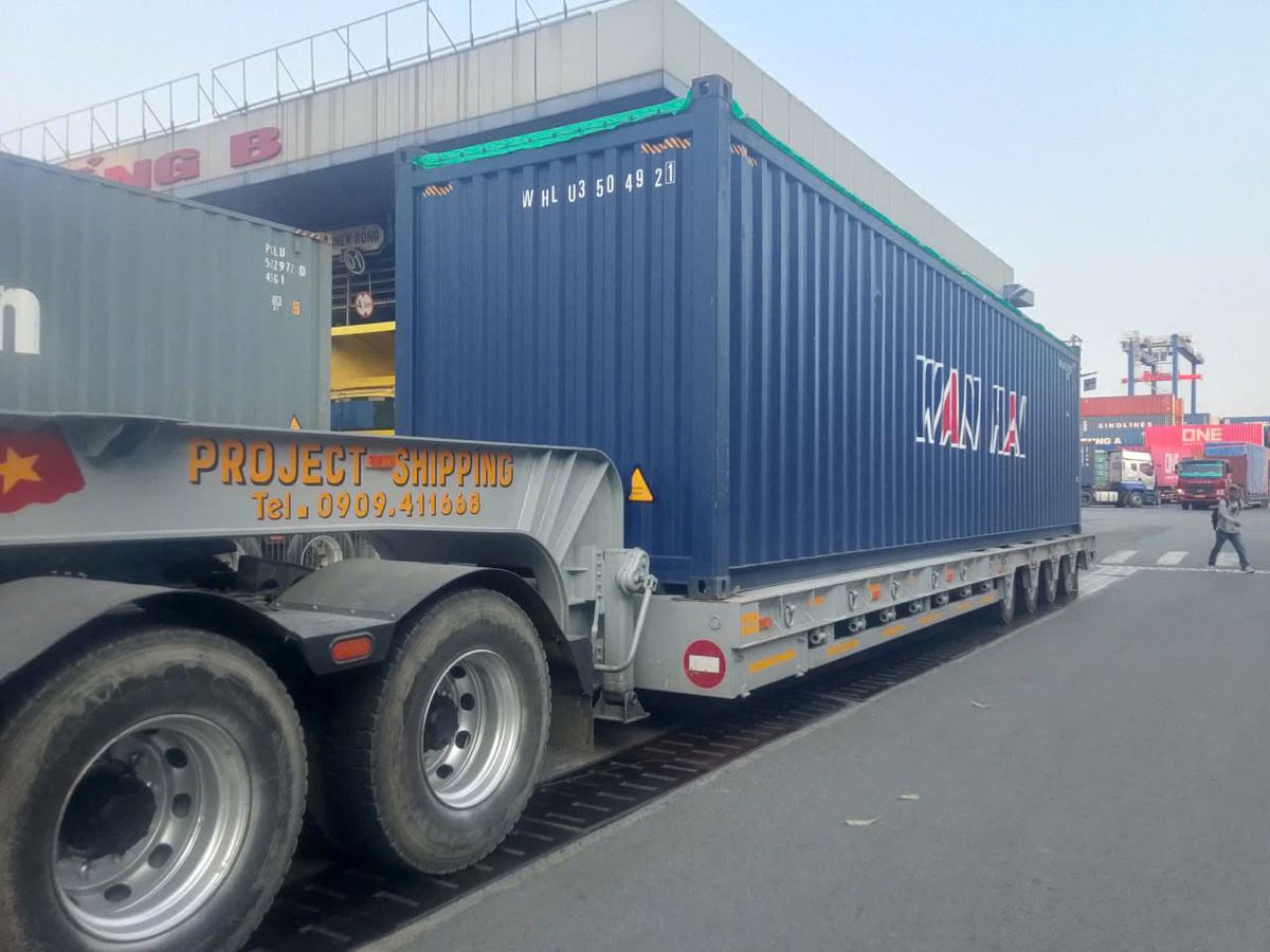 Mooc lùn Project Shipping chở container Open Top quá khổ