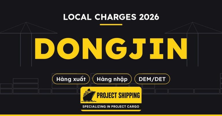 Local charges hãng tàu Dongjin 2026
