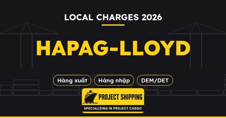 Local charges hãng tàu Hapag-Lloyd 2026