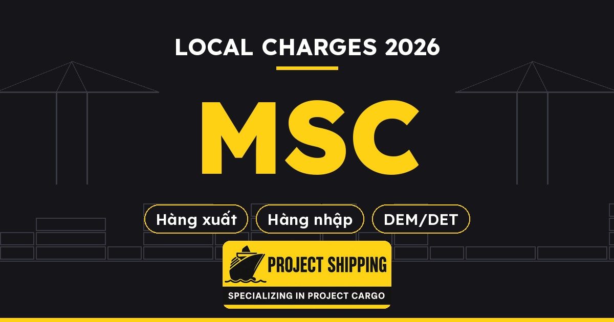 Local charges MSC 2026