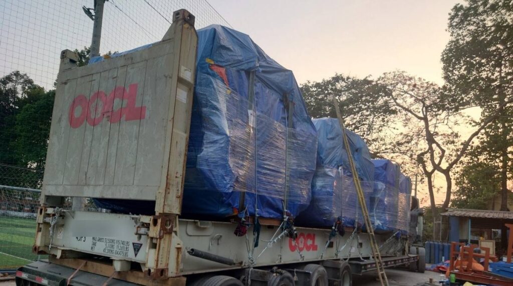 vận chuyển kết cấu thép đi Mỹ